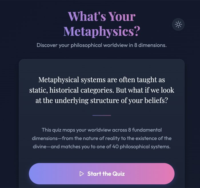 Metaphysics Quiz