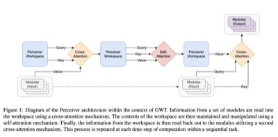 The perceiver architecture is a functional global workspace